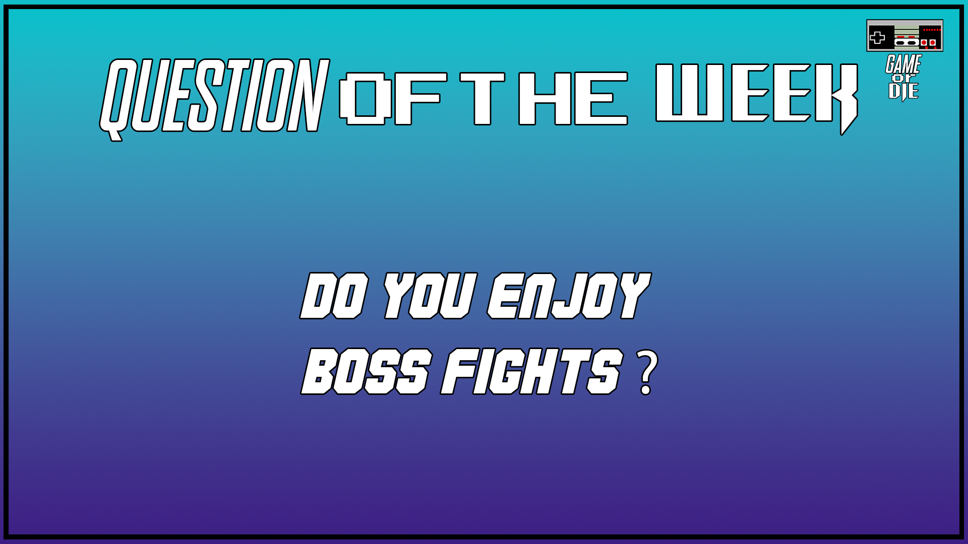 Question Of The Week [October 1st 2025]